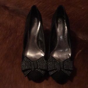 Black Silver Bow Tie